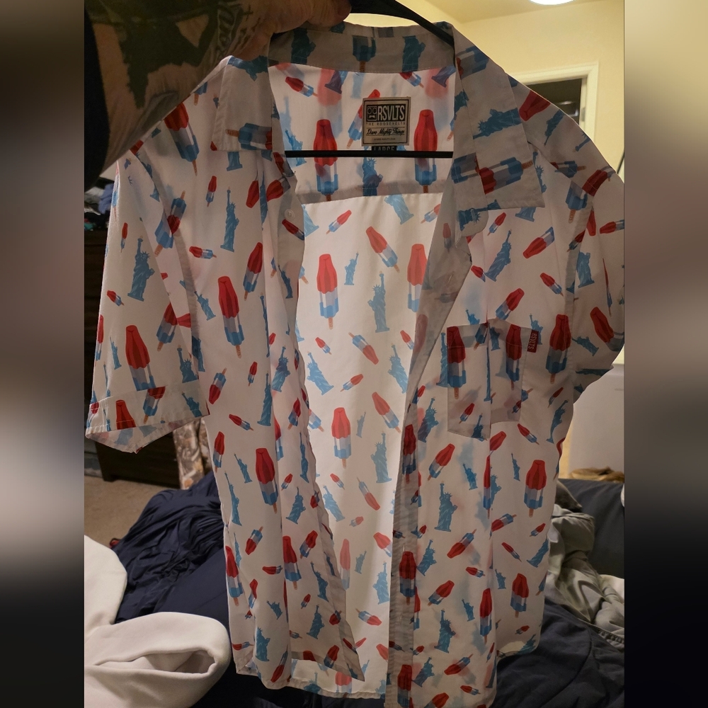 Bomb Pops And Freedpm Button Up